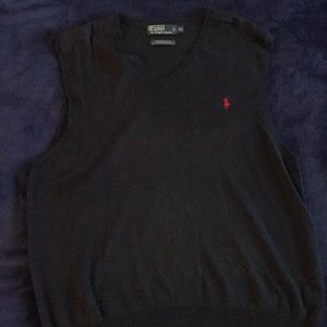 Navy Blue Ralph Lauren cotton v-neck vest